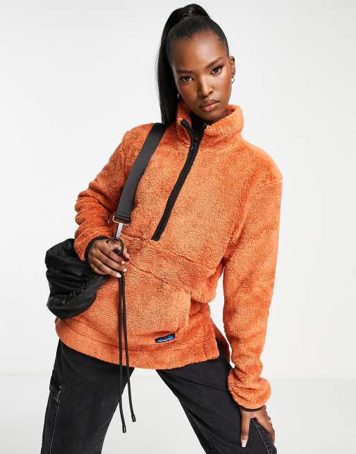 Kavu - Snowpack - Pile arancione con cerniera a 1/2 