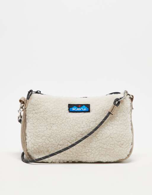 Kavu – So Snuggy – Kremowa torebka crossbody z kożuszkiem