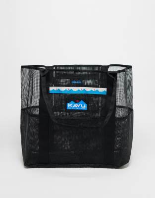 KAVU - Sort tote-taske i mesh