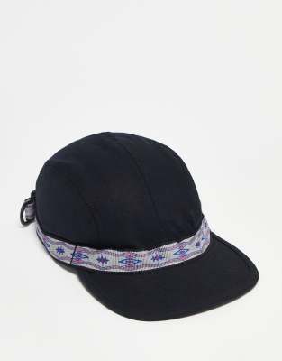 KAVU Kavu Strapcap 4 panel cap in black