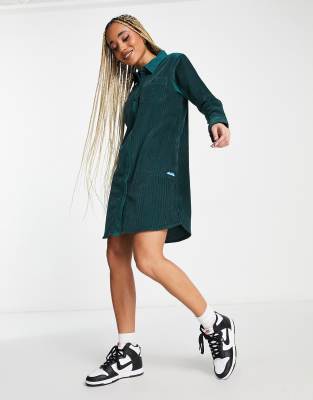 Kavu Sylvie shirt dress in green