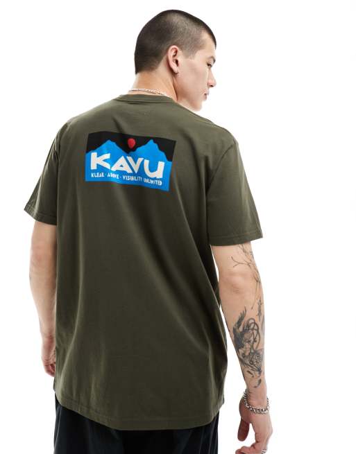 Kavu - T-shirt marrone a maniche corte