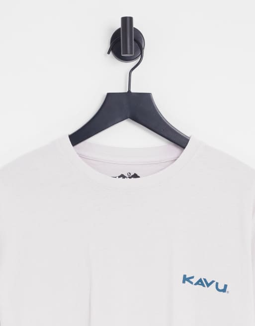 Kavu - T-shirt met landschapsprint op de achterkant in lila, 4 van 4