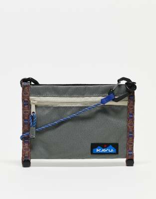 Kavu Tahoma 2-n-1 pouches in grey - ASOS Price Checker