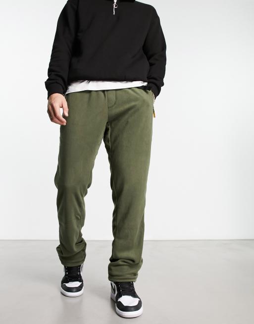 Kavu Teannastay fleece pants with belt in khaki