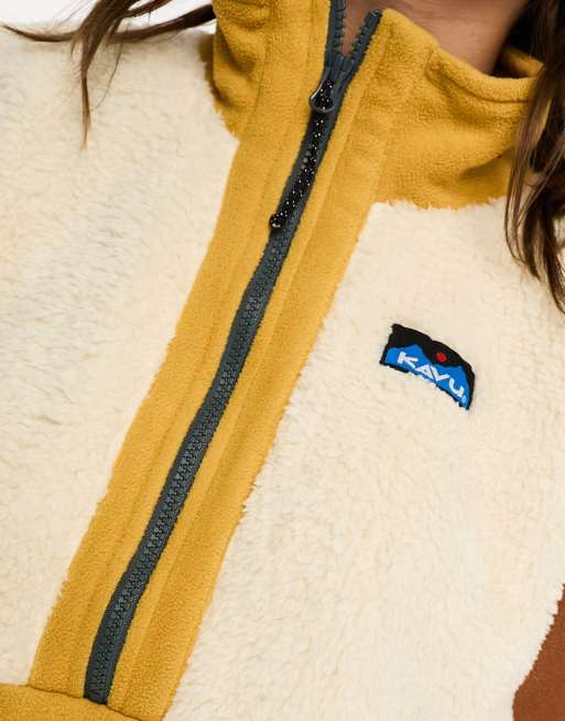 Kavu - Timber Lane - Pile giallo con zip corta, 3 di 4