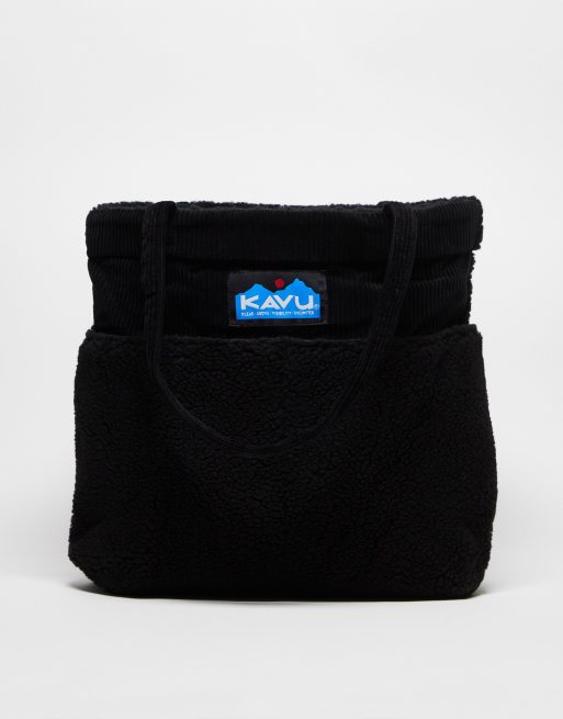 Kavu - Tote It All - Cabas unisexe en sherpa - Noir