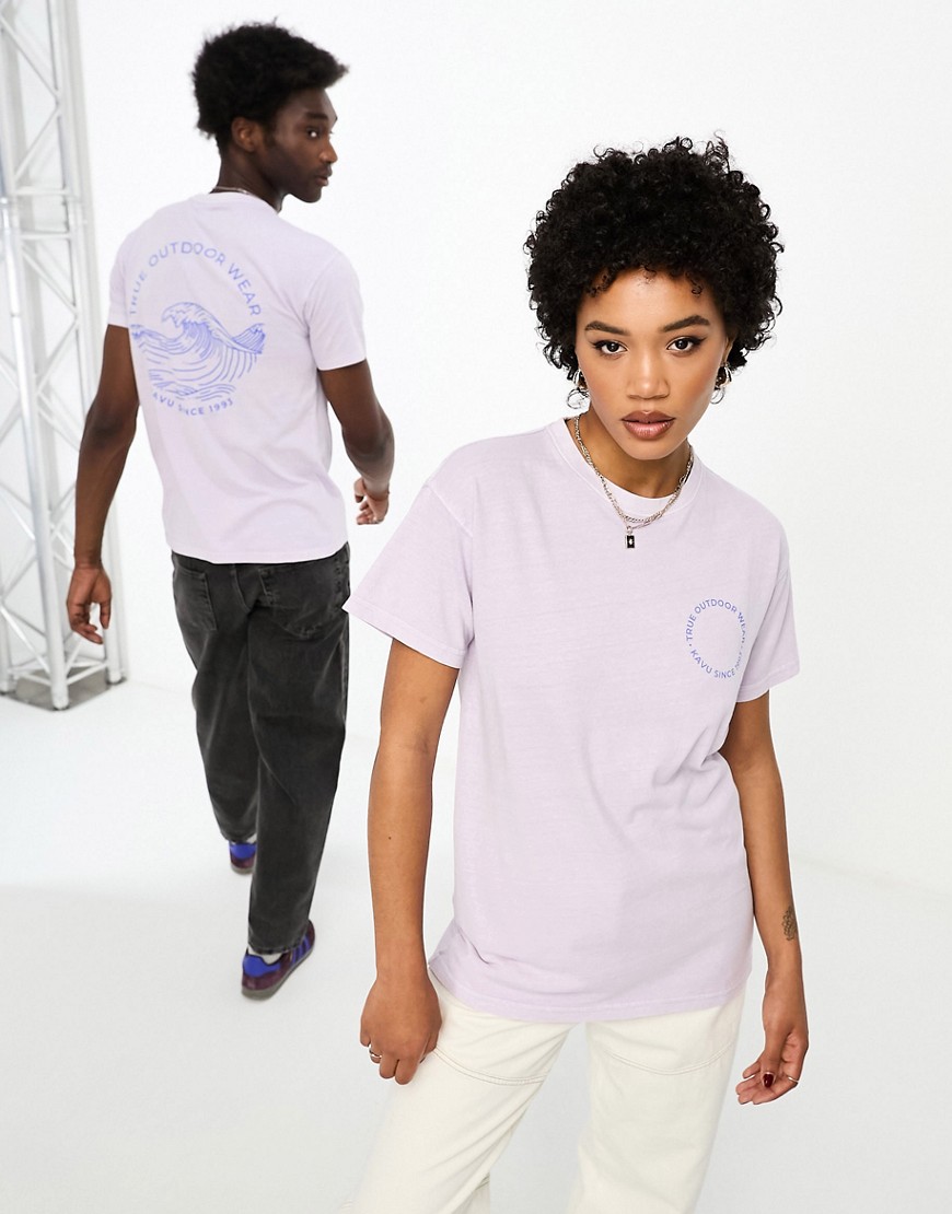 Kavu Unisex Breaker t-shirt in lilac-Purple