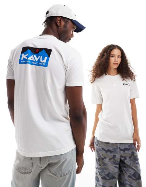 Kavu Unisex - Klear Above Etch - Hvid T-shirt med kunstprint - view 1