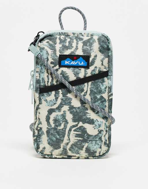Kavu – Wielofunkcyjną torba crossbody z szarym wzorem