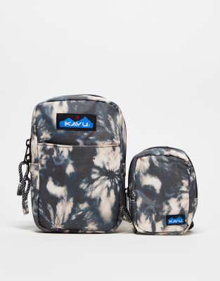 Kavu yorktown cross body bag in tie dye-Multi