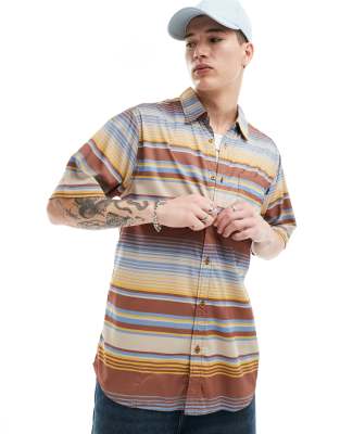 Kavy - Chemise manches courtes à rayures - Multicolore