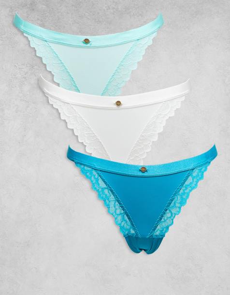 KBX 3 pack mixed thong in teal - view 1