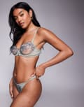 [KBX] KBX Florence non padded balcony bra in green 32B GREEN