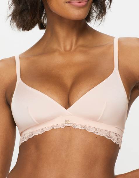 KBX Harper triangle bralette in pink - view 1