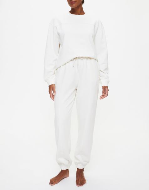 KBX Jessica sweat jogger in white - view 1