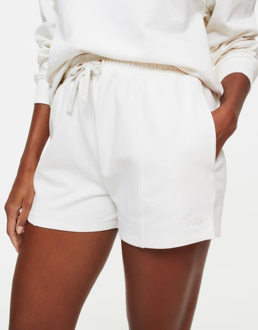 KBX Jessica sweat short in ivory , 4 of 4