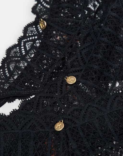 KBX lace 3 pack thong in black, 3 of 3