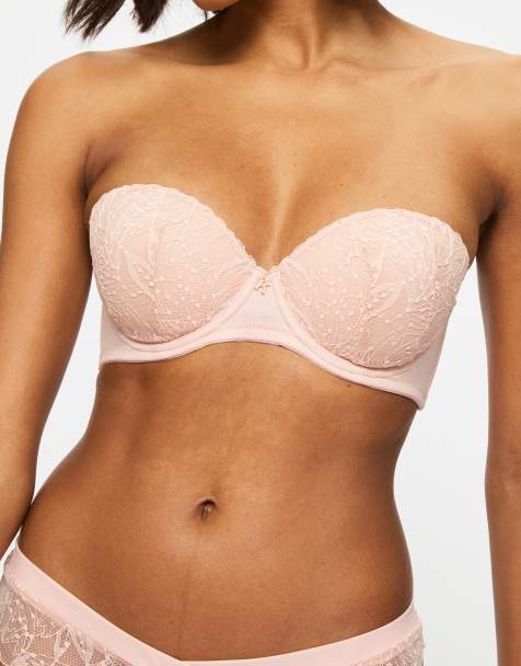 KBX Louisa padded strapless bra in pink - PINK