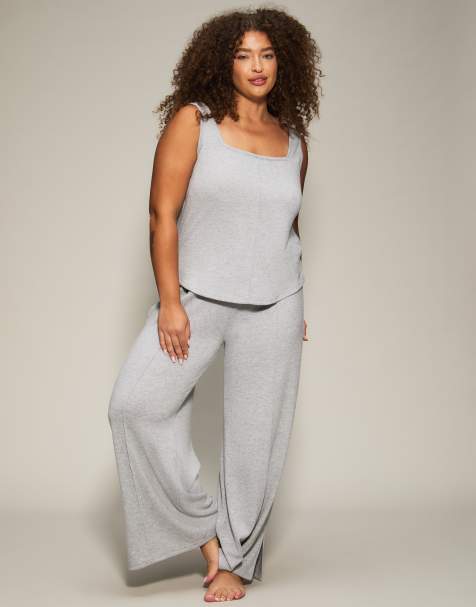 KBX Marie brushed cami top in grey - view 1