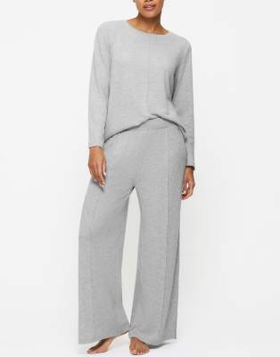 Kbx Marie Wide Leg Trouser In Grey