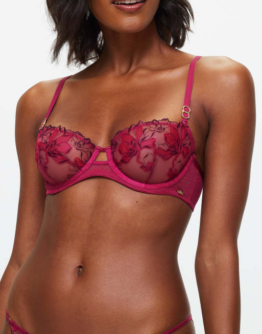 KBX Marilyn non pad balcony bra in pink - PINK