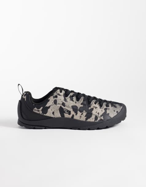 Keen Jasper brushed suede sneakers in cow print - view 1