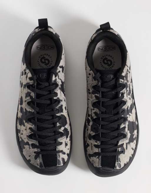 Keen Jasper brushed suede sneakers in cow print, 2 of 5