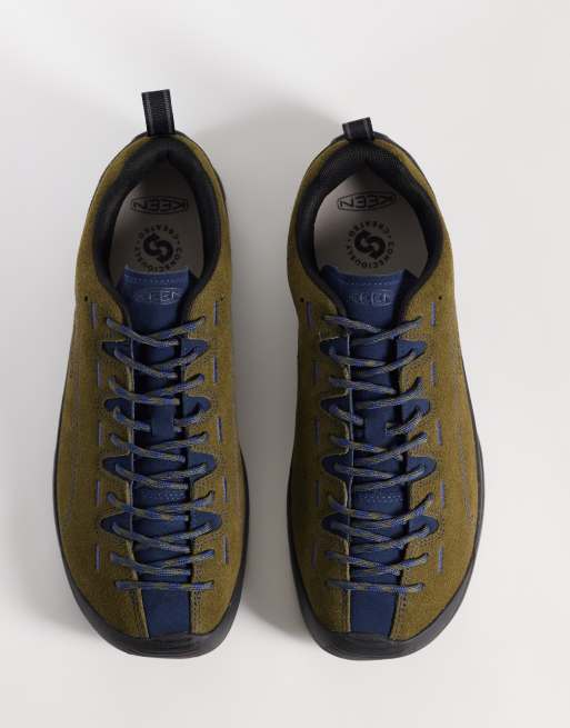 Keen Jasper brushed suede sneakers in dark olive, 2 of 5
