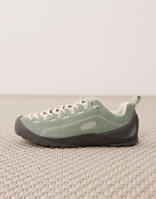 Keen Jasper brushed suede sneakers in light green | ASOS