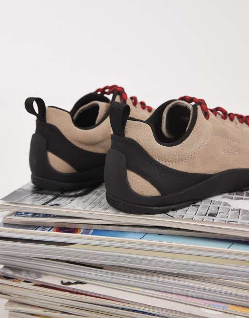 Keen Jasper brushed suede trainers in beige, 3 of 4