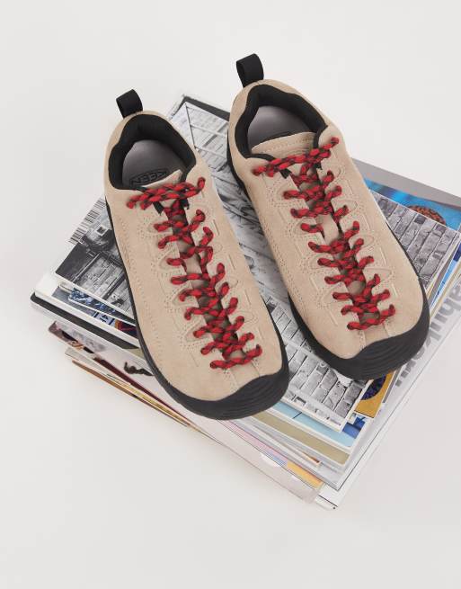 Keen Jasper brushed suede trainers in beige, 4 of 4