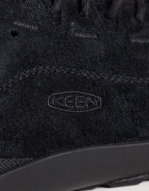 Keen Jasper brushed suede trainers in black, 3 of 5
