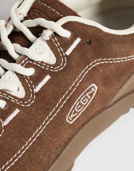 Keen Jasper brushed suede trainers in brown, 3 of 5