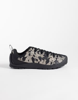 Keen Jasper brushed suede trainers in cow print