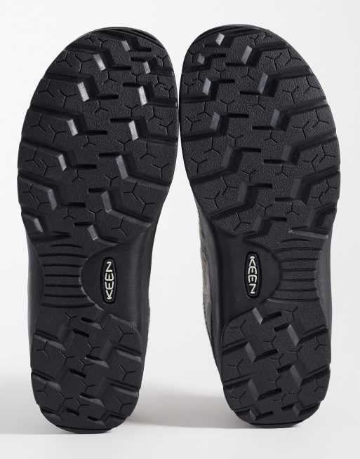 Keen Jasper brushed suede trainers in cow print, 5 of 5