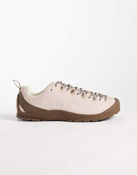 Keen Jasper brushed suede trainers in light pink - view 1