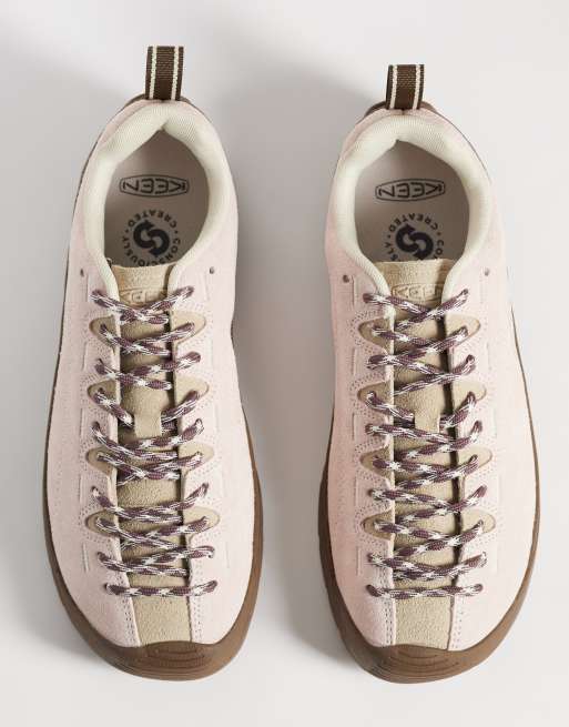 Keen Jasper brushed suede trainers in light pink, 2 of 5