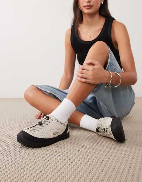 Keen Jasper Rocks brushed suede sneakers in stone - view 1