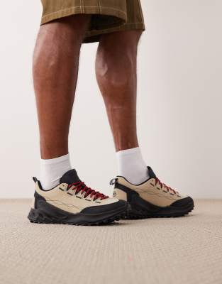  Jasper Zionic brushed suede trainers in beige