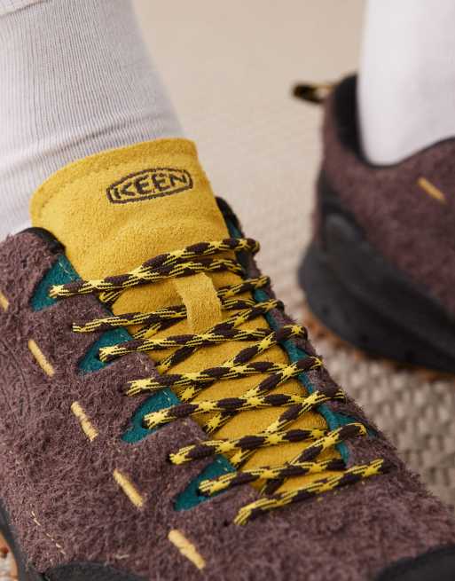 Keen Jasper Zionic hairy suede trainers in brown, 4 of 4