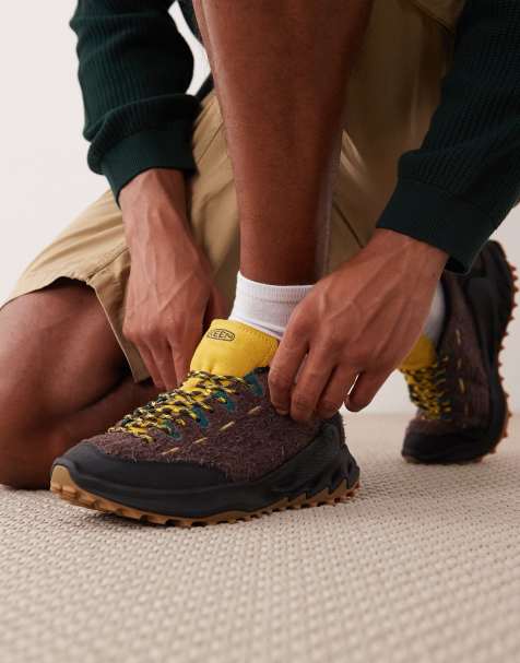 Keen Jasper Zionic textured suede sneakers in brown - view 1