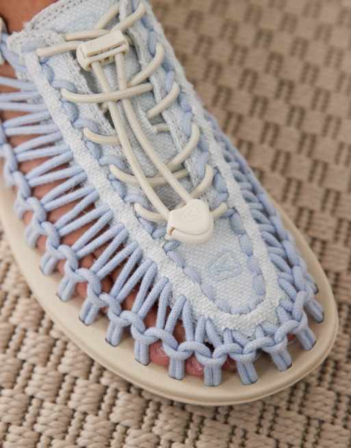 Keen Uneek canvas sandals in light blue | ASOS