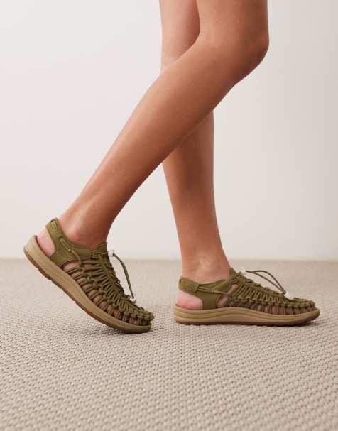 Keen Uneek sandals in olive - view 1