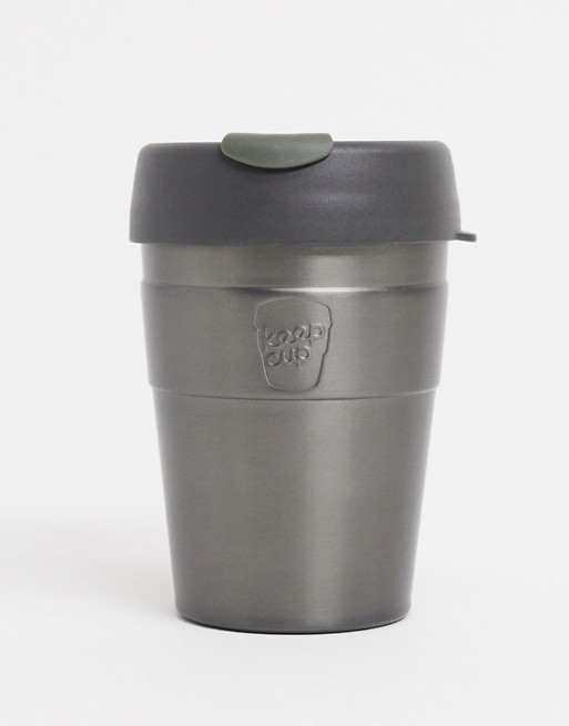 KeepCup Reusable Nitro in Silver Stainless Steel 12oz
