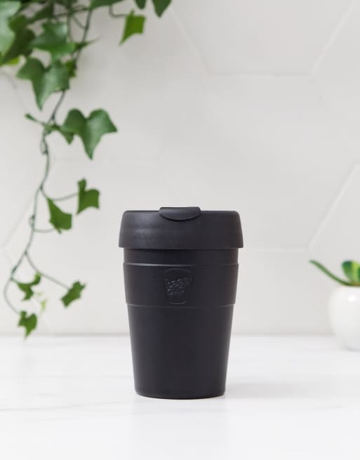 KeepCup Black Thermal 12oz stainless steel reusable cup