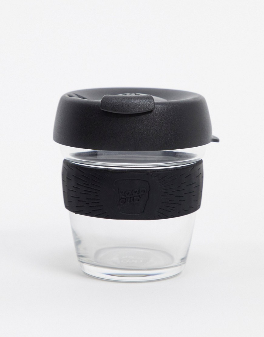 KeepCup Brew Glass Reusable Cup With Silicone Band 6oz-Black