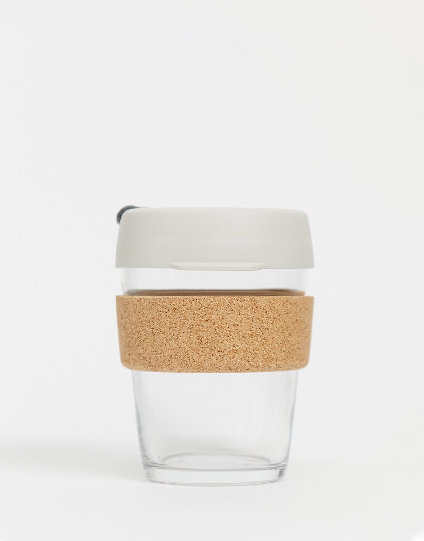 KeepCup Brew Reusable Glass Cup in Cork Filter 12oz-Black