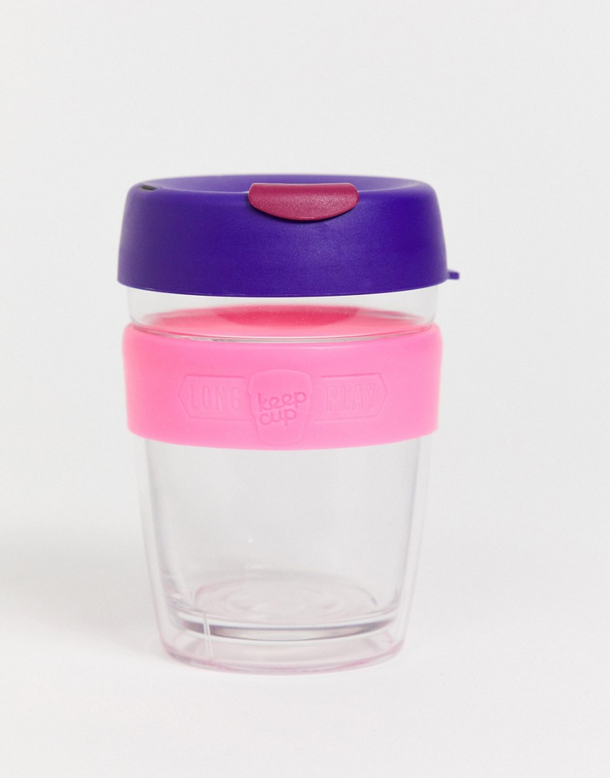 KeepCup Longplay Glass Reusable Cup With Silicone Band 12oz-Multi