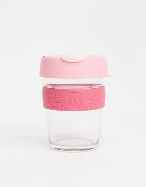 KeepCup Reusable Saskatoon Cup in Pink Glass 12oz ASOS